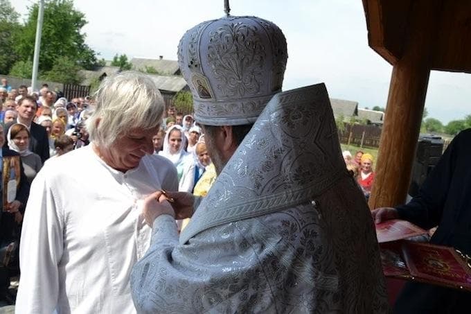 Photo: one of the last shots, 2015, the opening of the temple in the village of Tonezh, Lelchitsky district
