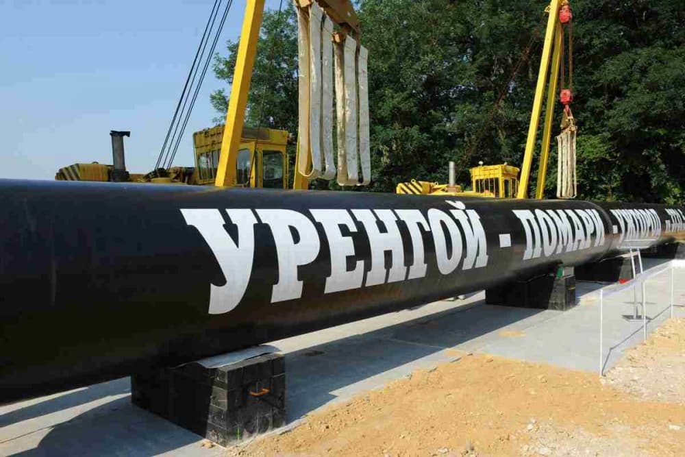 Figure 1. Urengoy-Pomari-Uzhgorod gas pipeline
