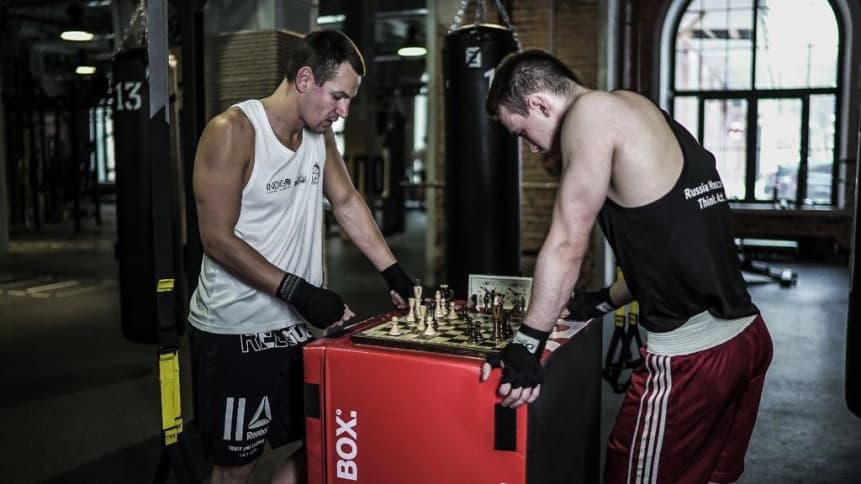 Fig 2. Chessboxing training