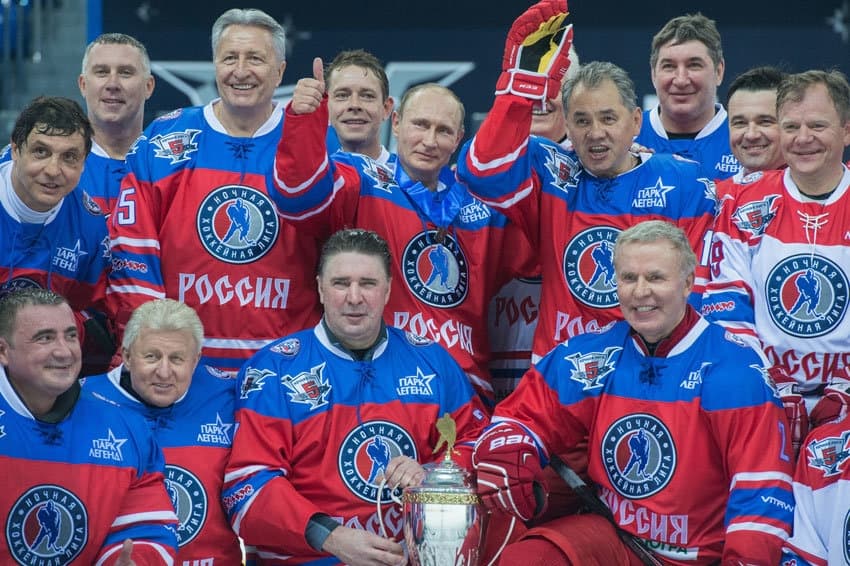 Fig. 4: NHL hockey players, Alexey Dyumin - far left in the bottom row