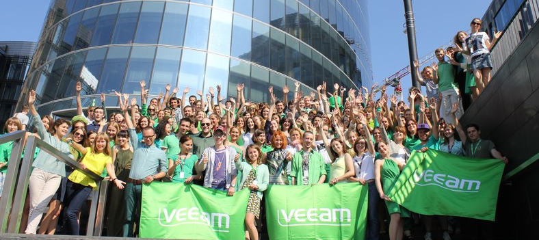 Figure 5. Veeam Software team in St. Petersburg, 2014. Source: RusBase website